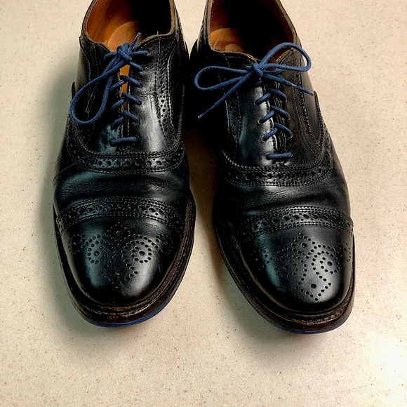 👁️SOLD 👁️Allen Edmonds Strandmok Cap Toe Oxford with Dainite Rubber Sole - Picture 1 of 7